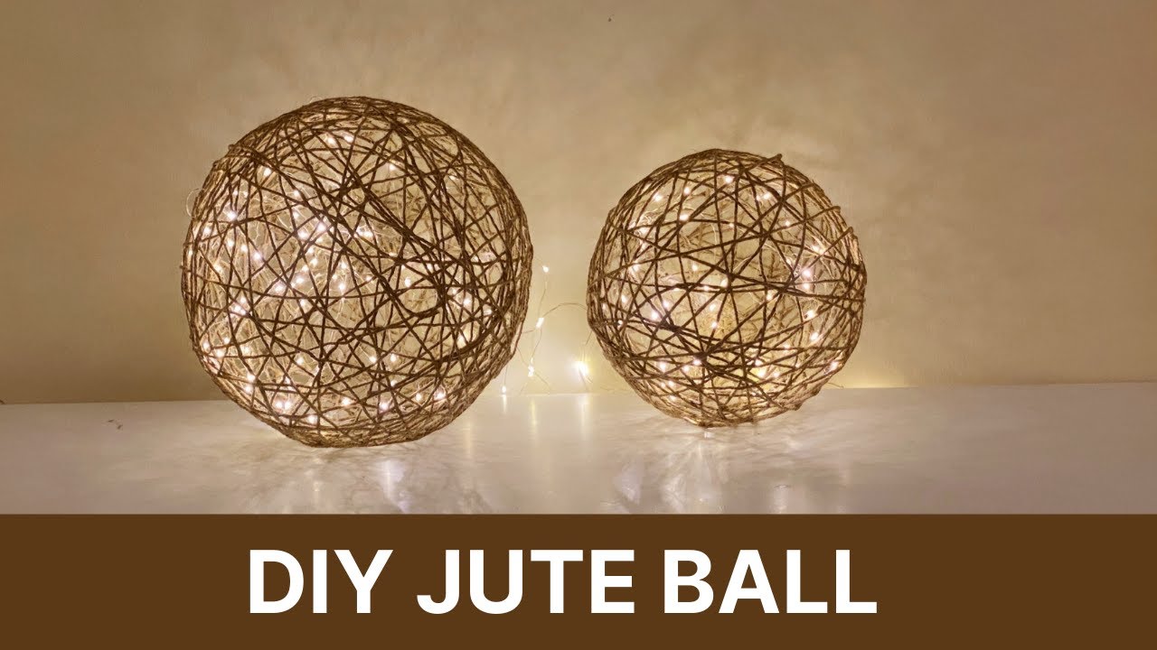 Jute Ball | How to make a yarn ball | Twine Sphere | DIY wedding decorations