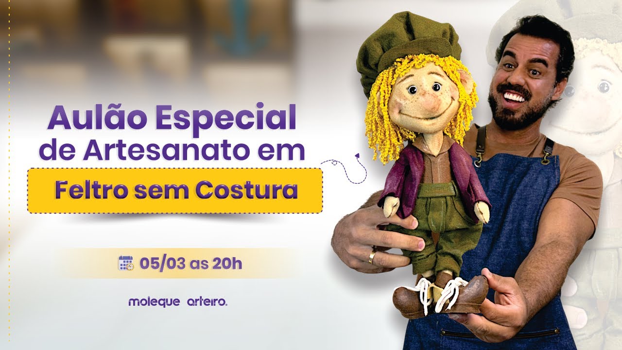 Aulão Especial de Artesanato em Feltro sem Costura