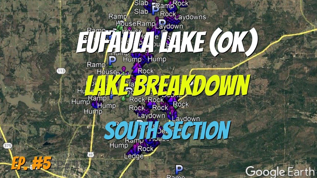 Lake Eufaula Oklahoma - South Section - Full Lake Breakdown Series!!!  (Ep. 5)