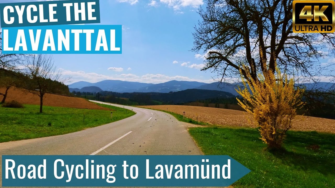 Springtime Road Cycling in Lavanttal to Lavam&uuml;nd 🌞😎🚴&zwj;♂️Indoor Cycling Video 🚴&zwj;♂️😎🌞 without telemetry