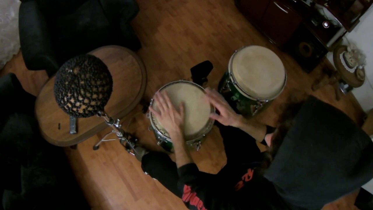 Hi hat Shekere with Congas & Gajate