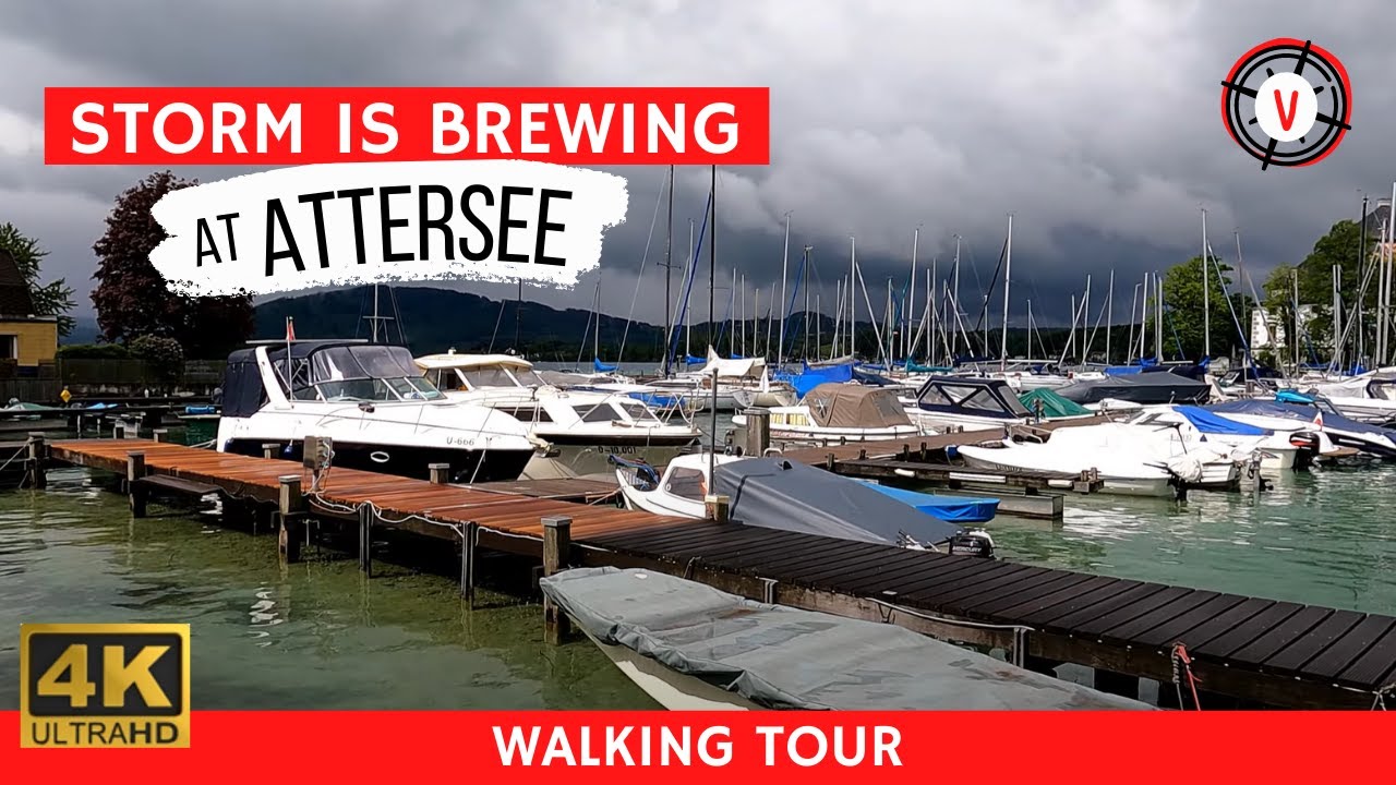 Marina in Kammer at Lake Attersee 🇦🇹 [4K Ultra HD 60fps]