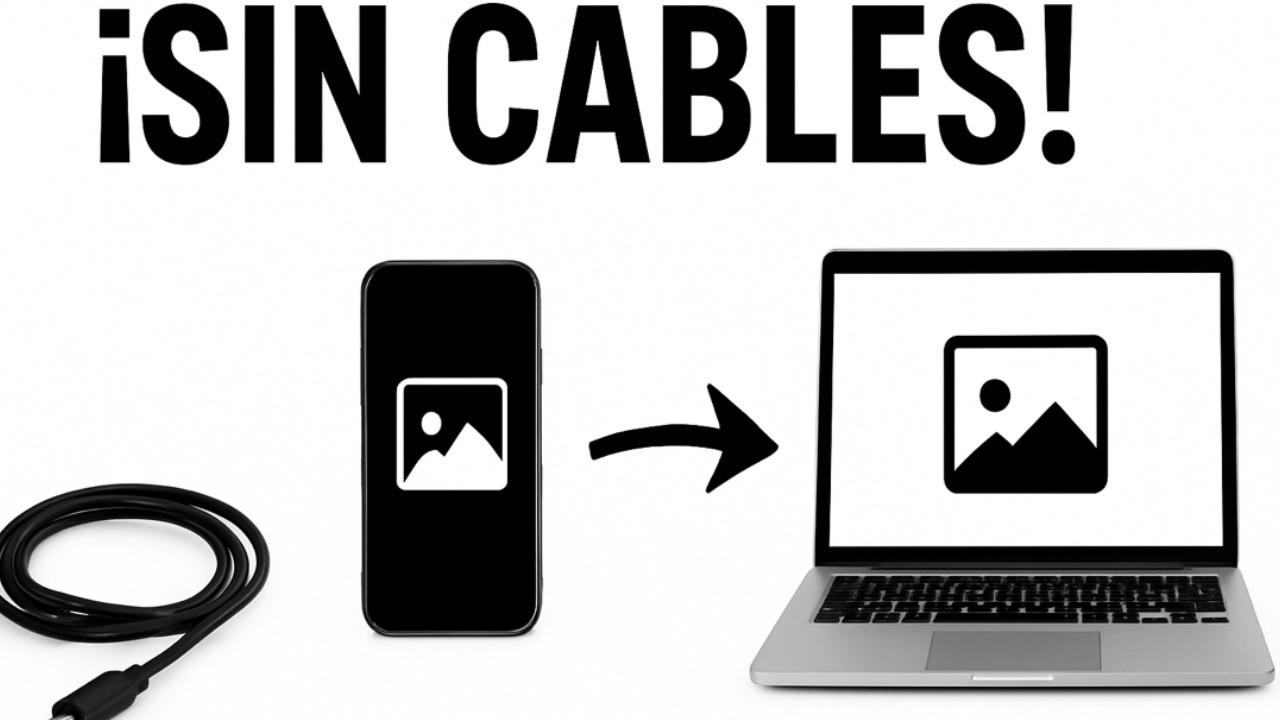 Como PASAR FOTOS de un CELULAR ala COMPUTADORA sin cables