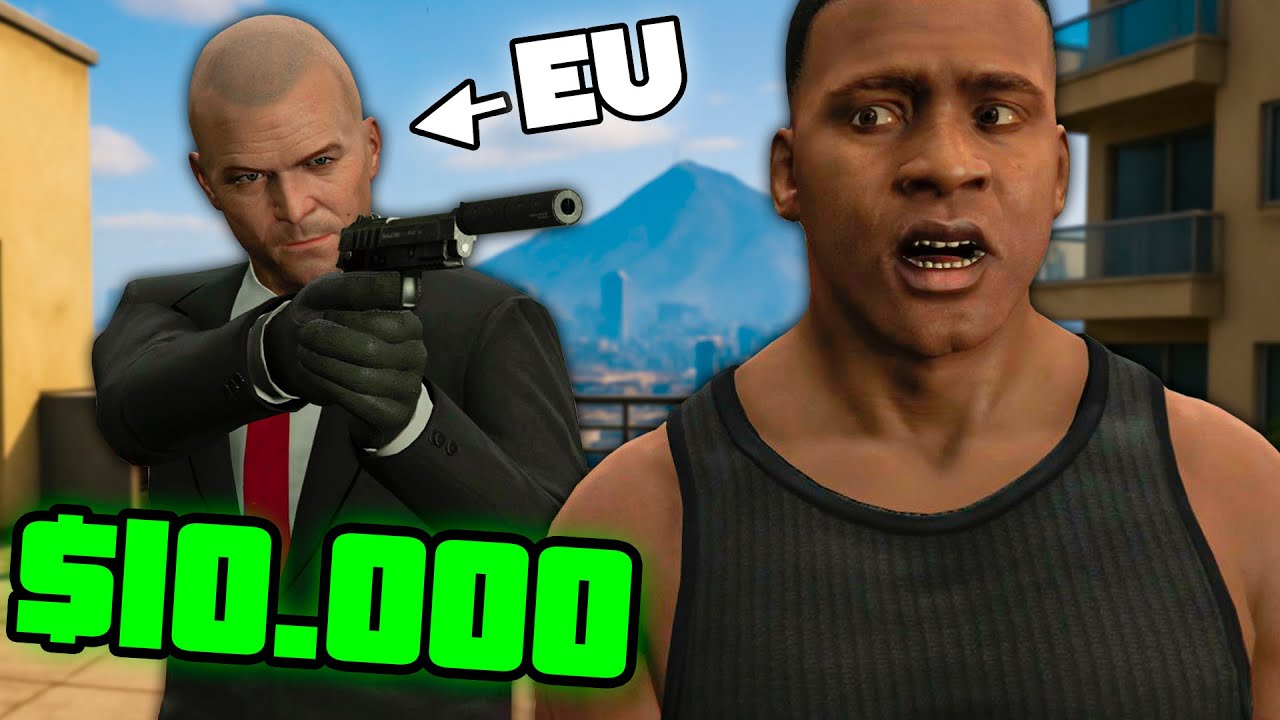 Eu me TORNEI o HITMAN no GTA 5
