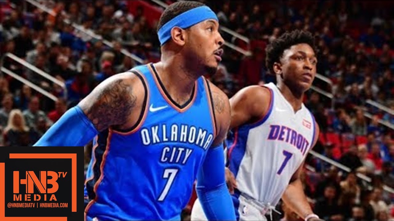 Oklahoma City Thunder vs Detroit Pistons Full Game Highlights / Jan 27 / 2017-18 NBA Season