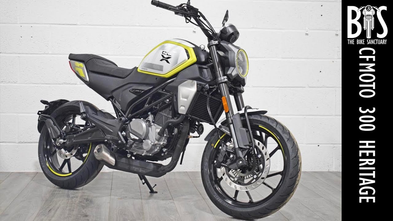 Видео первого взгляда на CFMOTO 300CLX A2 Legal Retro 2024 года в Великобритании