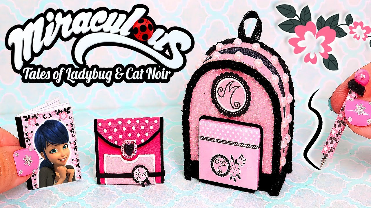 🌸MINI ÚTILES ESCOLARES Marinette de Miraculous Ladybug que ¡¡SÍ FUNCIONAN!! 🌸