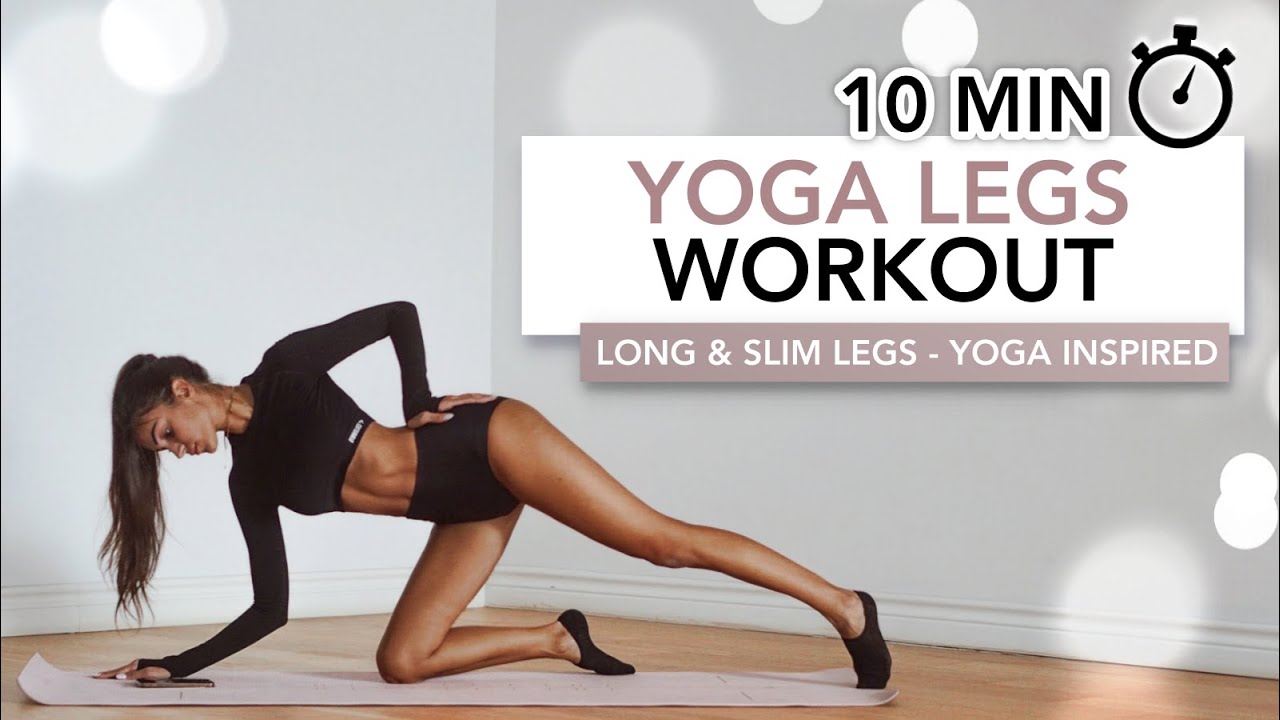 10 MIN YOGA LEGS WORKOUT | Длинные и стройные ноги (вдохновленные йогой) | Eylem Abaci