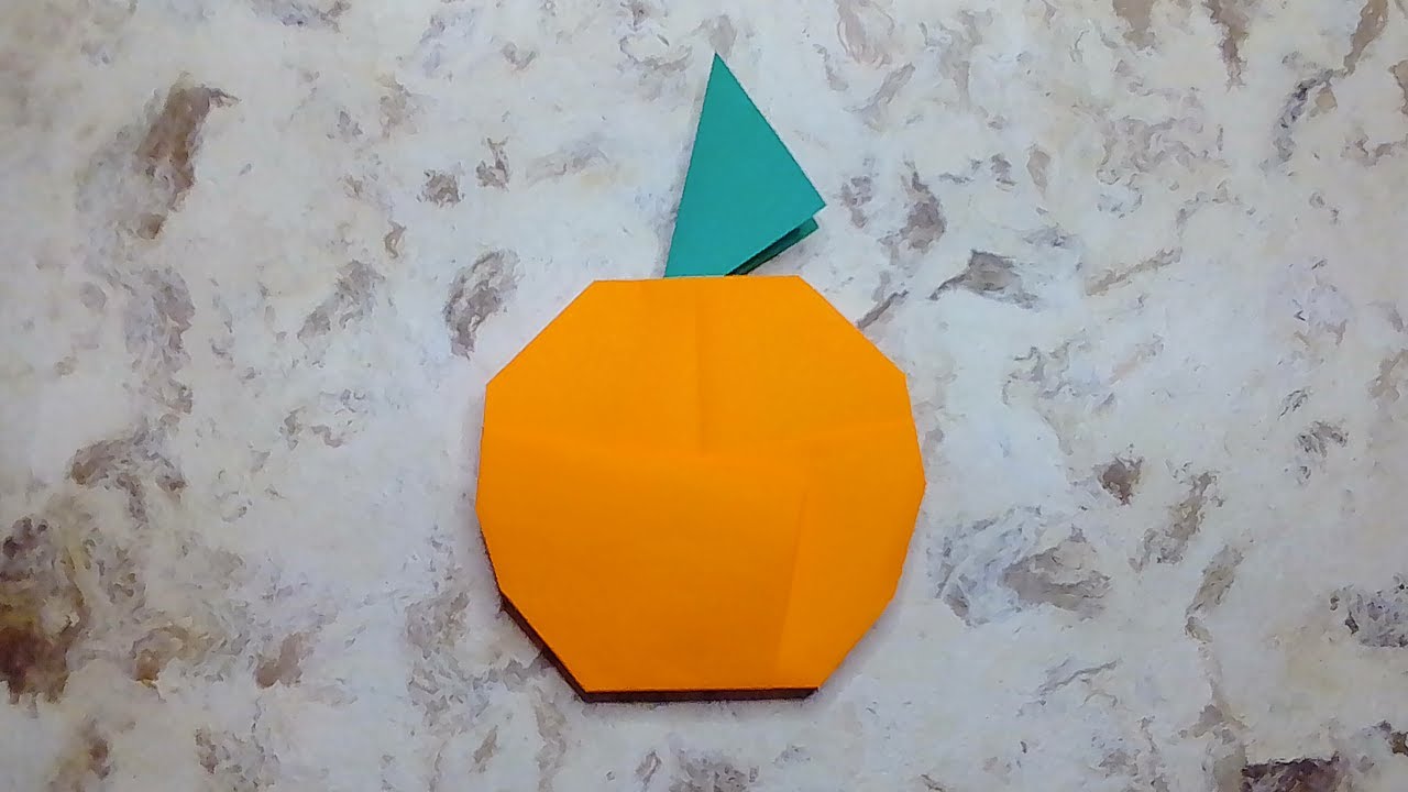 Cómo hacer un SOBRE con forma de NARANJA muy FÁCIL✅| Origami PASO A PASO