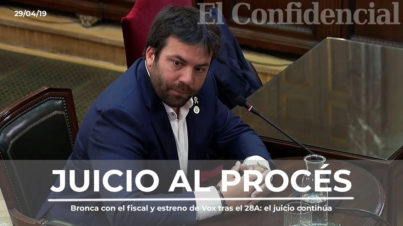 Bronca de un alcalde de ERC con el fiscal y estreno de Vox tras el 28A: el juicio continúa
