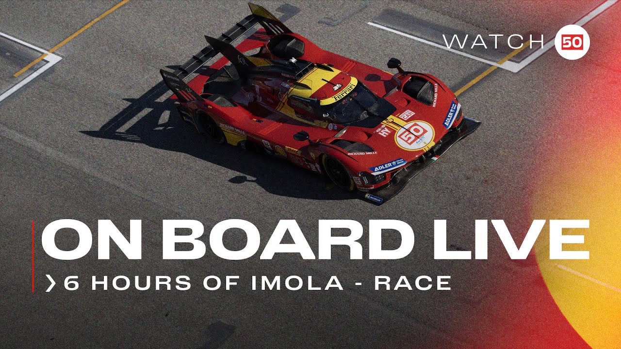 Onboard car #50 for race action at 