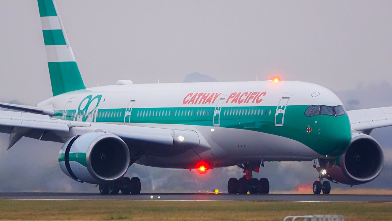 ✈️ Cathay Pacific A350 FIRST VISIT in Stunning 80th Anniversary Retro Livery! ✈️