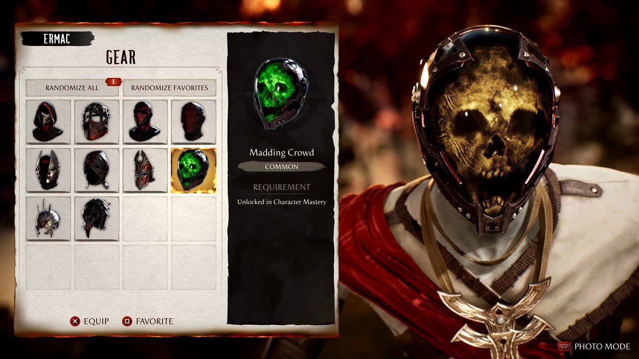 Mortal Kombat 1  | Ermac all Gear and Pallets Unlocked in Character Mastery