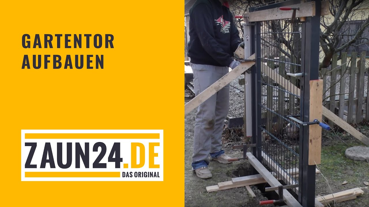 Gartentor aufbauen - Montagevideo | ZAUN24