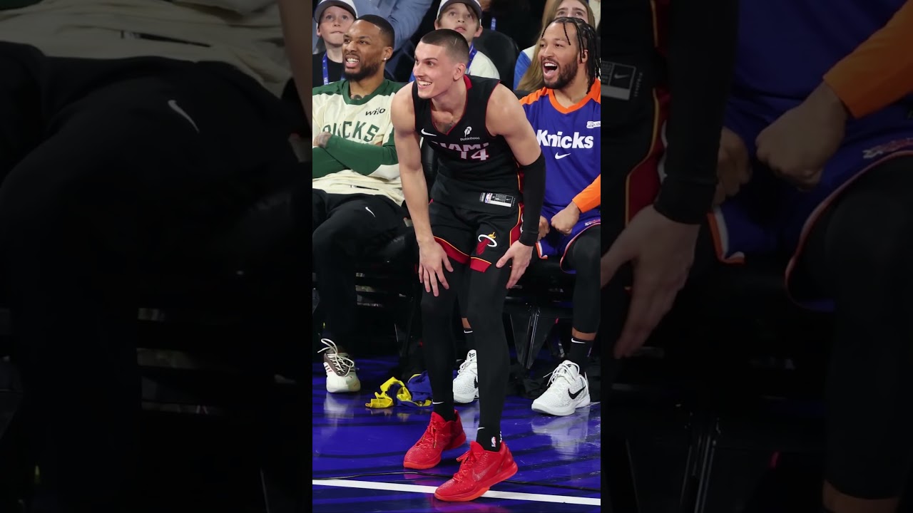 Tyler Herro wins 3 Point Contest in a Nike Kobe 6 PEs