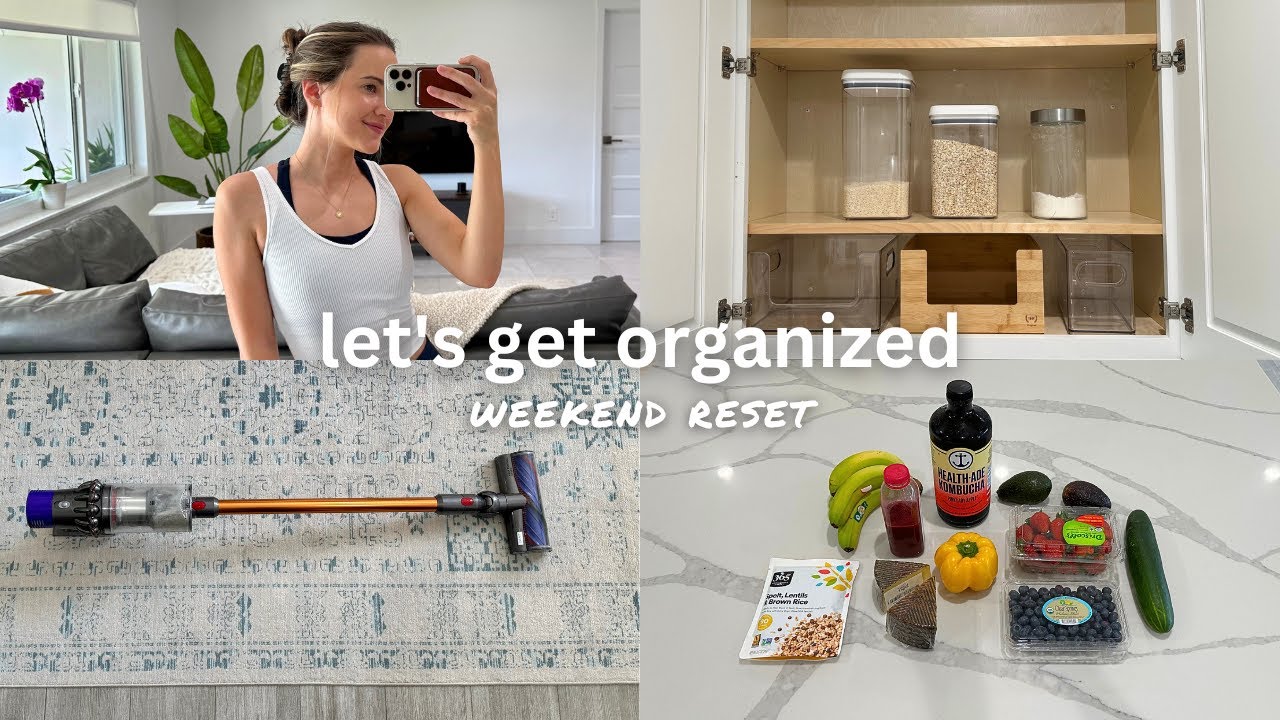 WEEKEND RESET | organizing my pantry, whole foods haul & review, leg day, mental reset