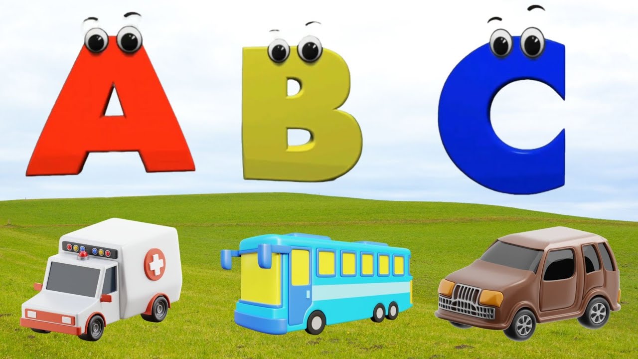 ABC Song Phonics, Transportation Song, ABC Song, Alphabet Educational Song A to Z for kids