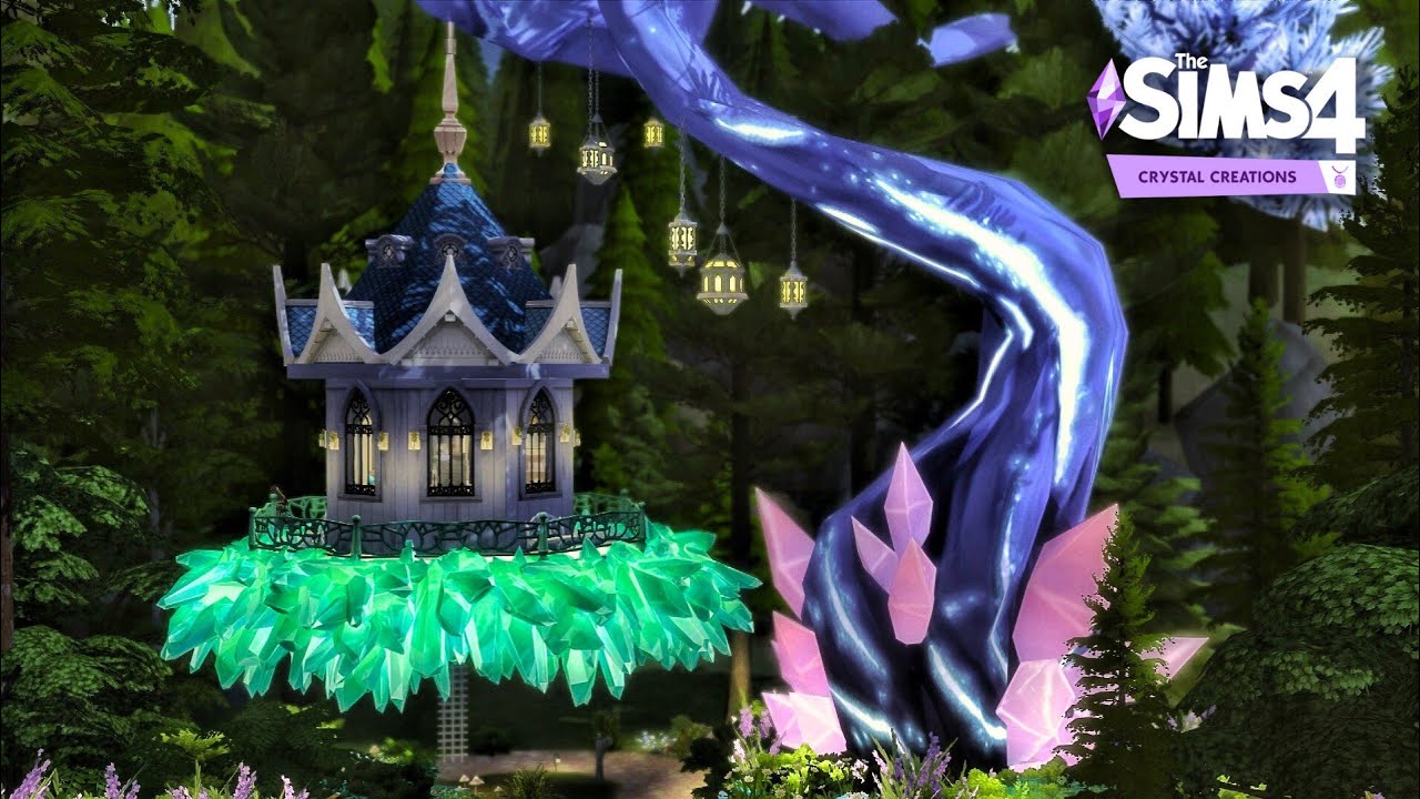 THE SIMS 4 | CRYSTAL TREE HOUSE | The Sims 4 | Speed Build | No CC