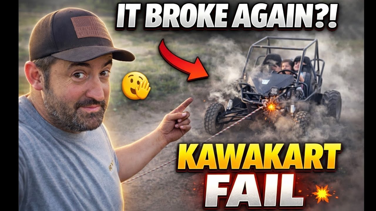 Карт Kawasaki наконец-то завелся! (А потом тут же заглох)