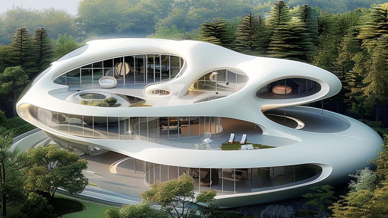 Futuristic house drawn by AI 16