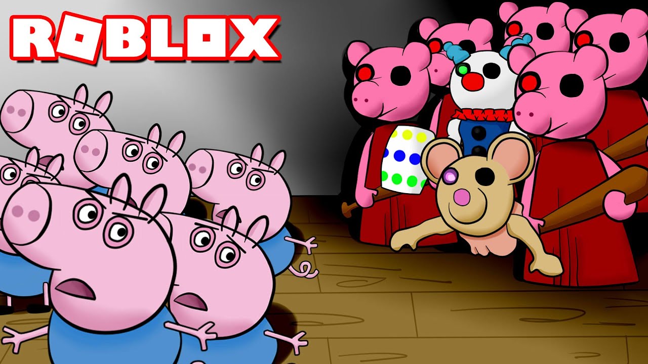 10 PIGGY vs 10 GEORGE !! (Roblox PIGGY CHALLENGE)