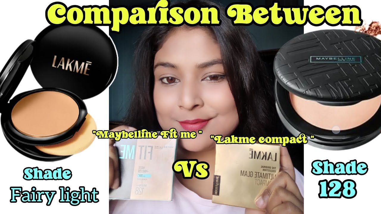 Maybelline Fit me Compact VS Lakme ultimate Glam Compact|which is best for oily skin|which is #best|