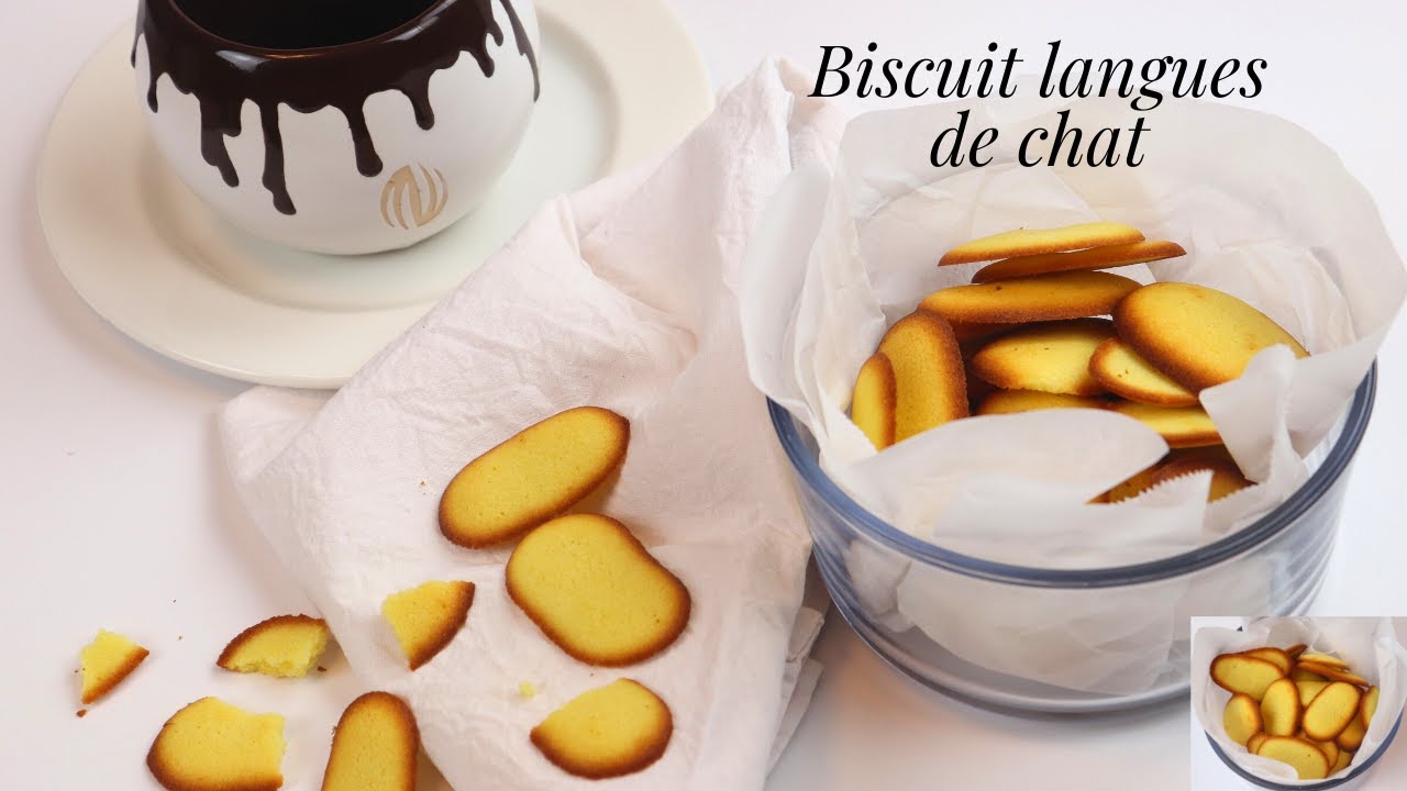 Recette biscuits langues de chat facile