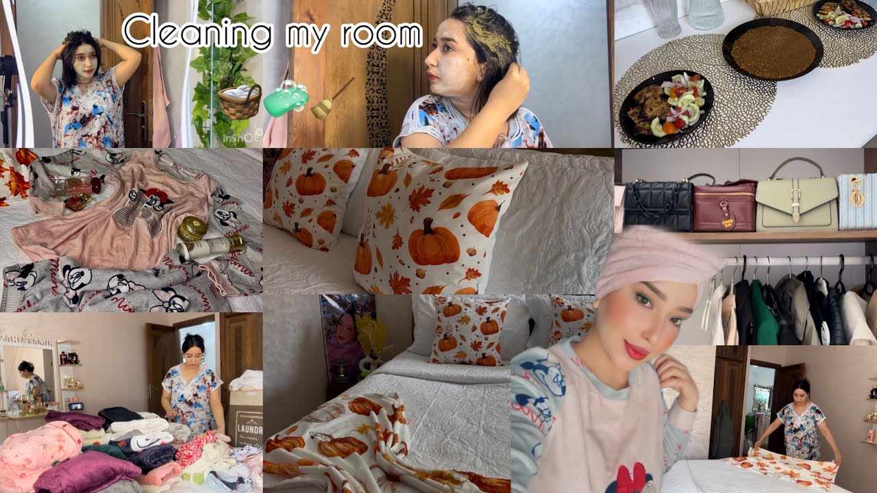 جمعت معاكم بيتي 🧺 وجبدت حوايج البرد❄️تنظيم الملابس🫧cleaning my room