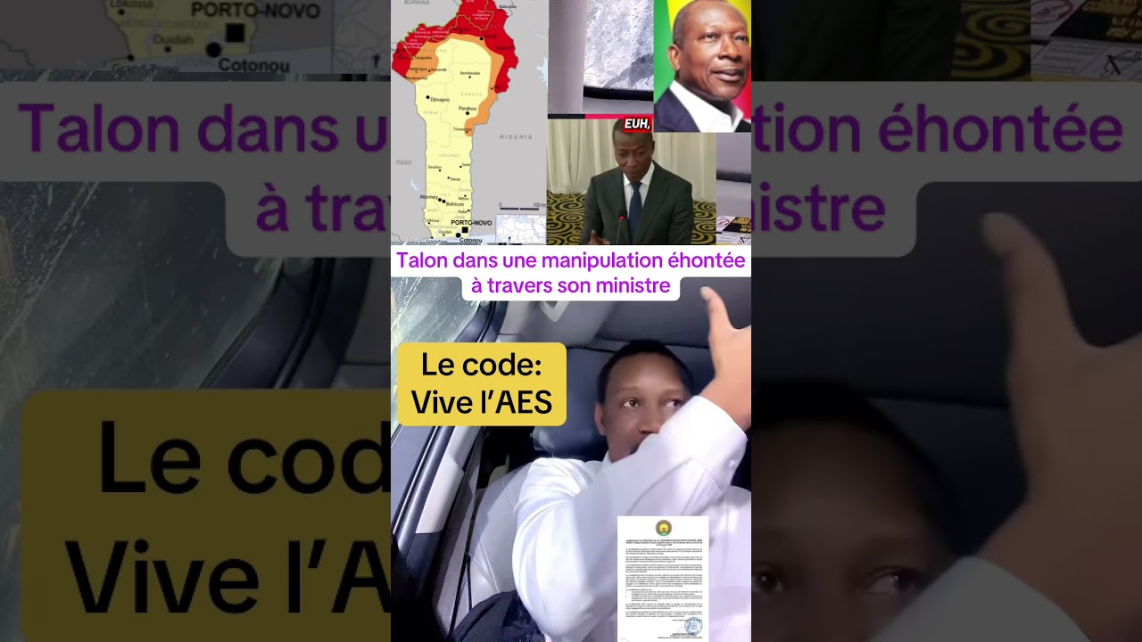 La manipulation de Talon à travers son ministre démasquée 