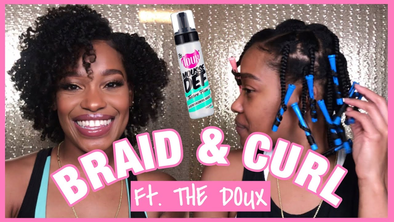 The BEST Braid And Curl you'll ever Do Ft. The DOUX