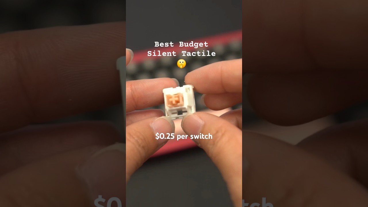 Best budget silent tactile switch #mechanicalkeyboard #customkeyboard
