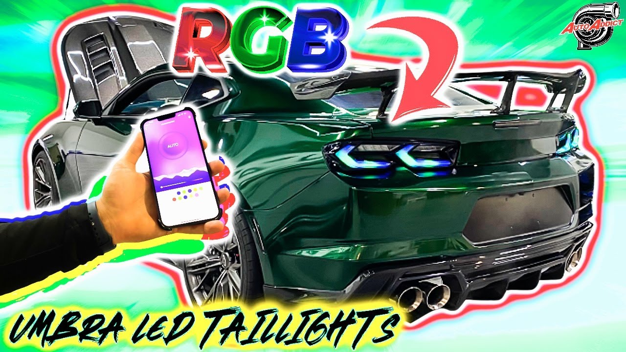 Задние фонари UMBRA RGBW Camaro | Установка на Camaro 2014–2023 гг. | @AutoAddictUSA