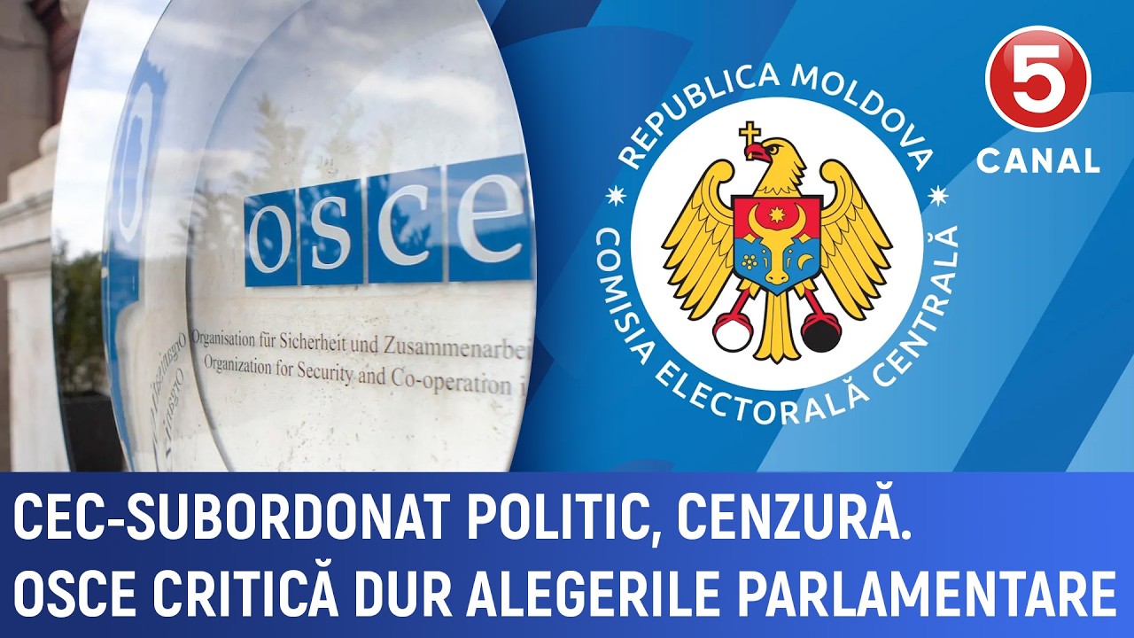 CEC-subordonat politic, cenzură. OSCE critică dur alegerile parlamentare