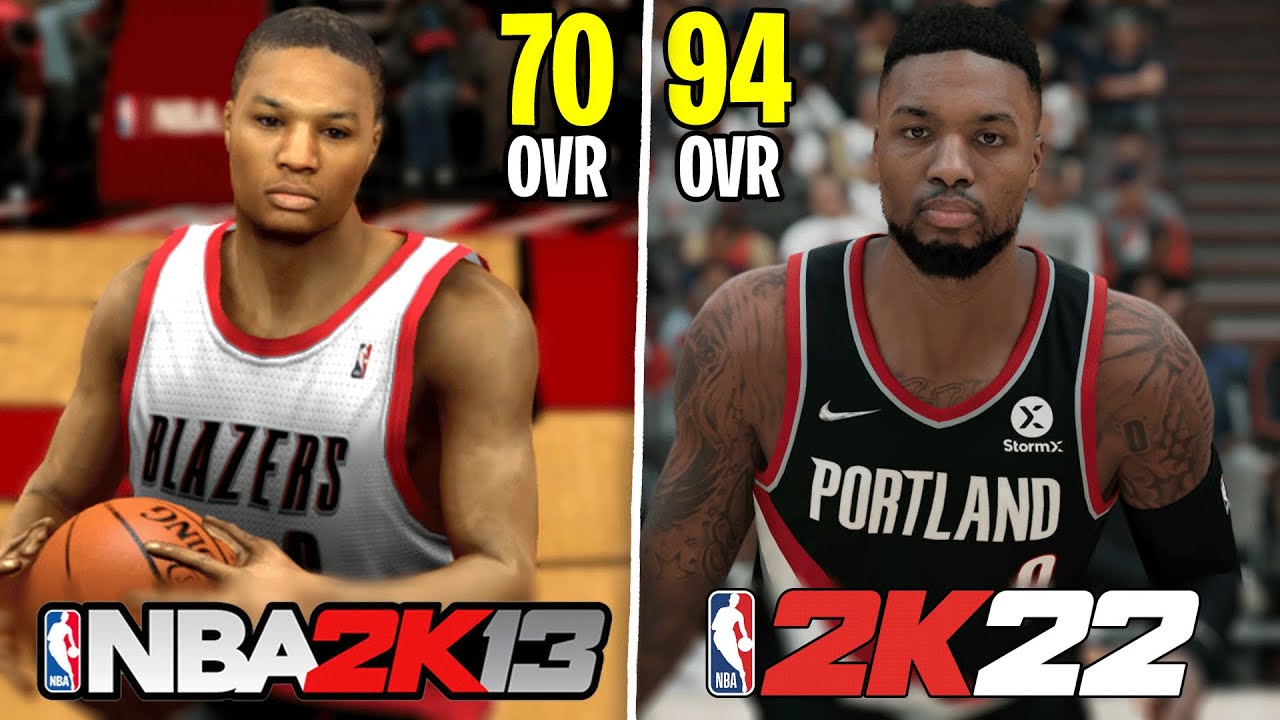 Забивая трёхочковые с Дэмианом Лиллардом в каждой гонке NBA 2K! (NBA 2K13 - NBA 2K22)