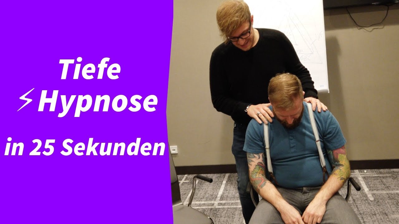 Blitzhypnose: tiefe Hypnose in 25 Sekunden