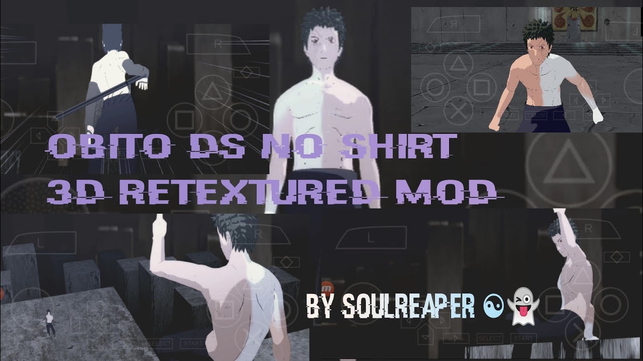 naruto ultimate ninja impact / naruto impact mod PPSSPP / sasuke vs obito ds no shirt ☯️👻