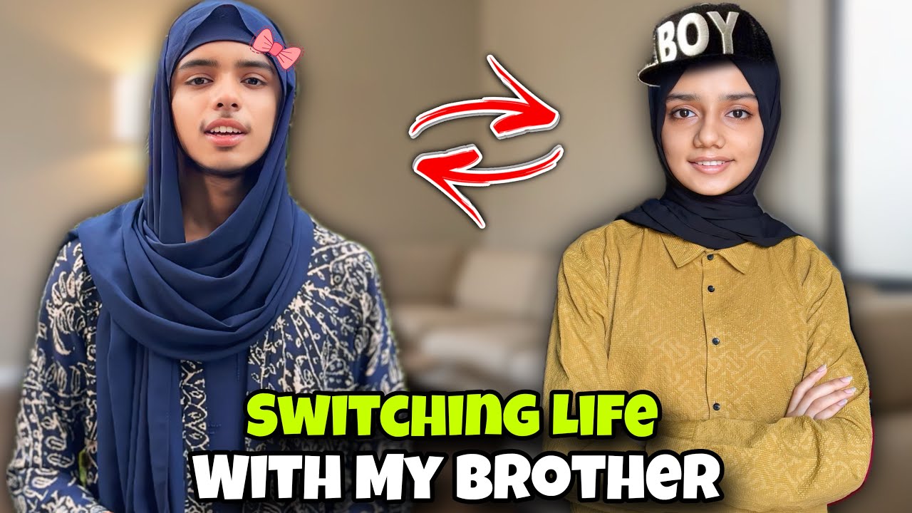 SWITCHING MY LIFE WITH MY BROTHER FOR 24 HOURS !!