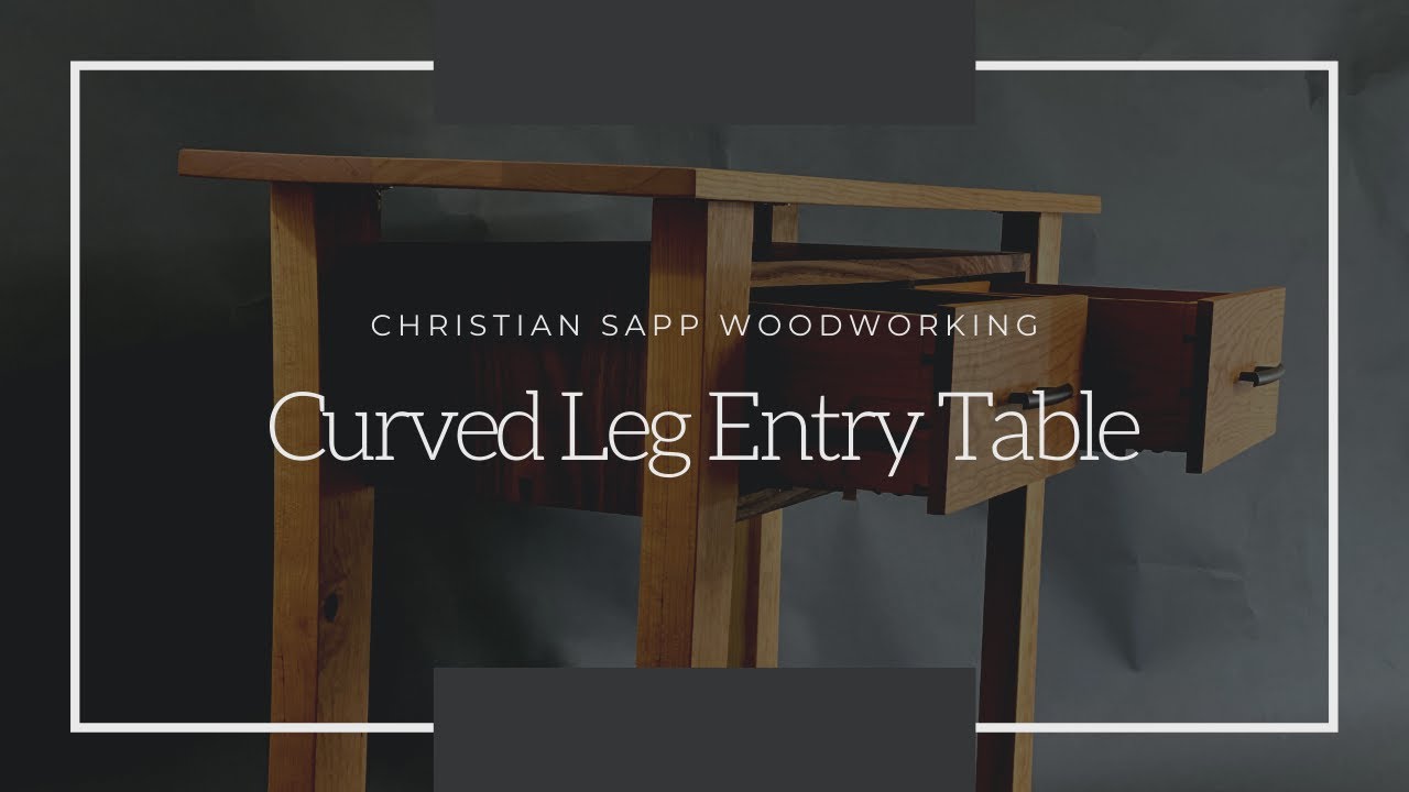 Modern Curved Leg Entry Table