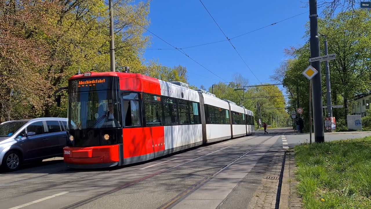Mitfahrt auf Abschiedsfahrt im TW 3060 der BSAG