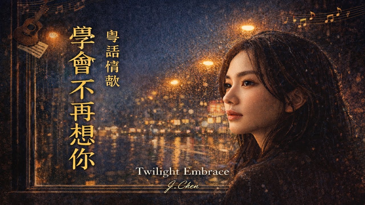 學會不再想你 - Lyrics｜ 粵語情歌｜ Emotional Cantonese Ballad