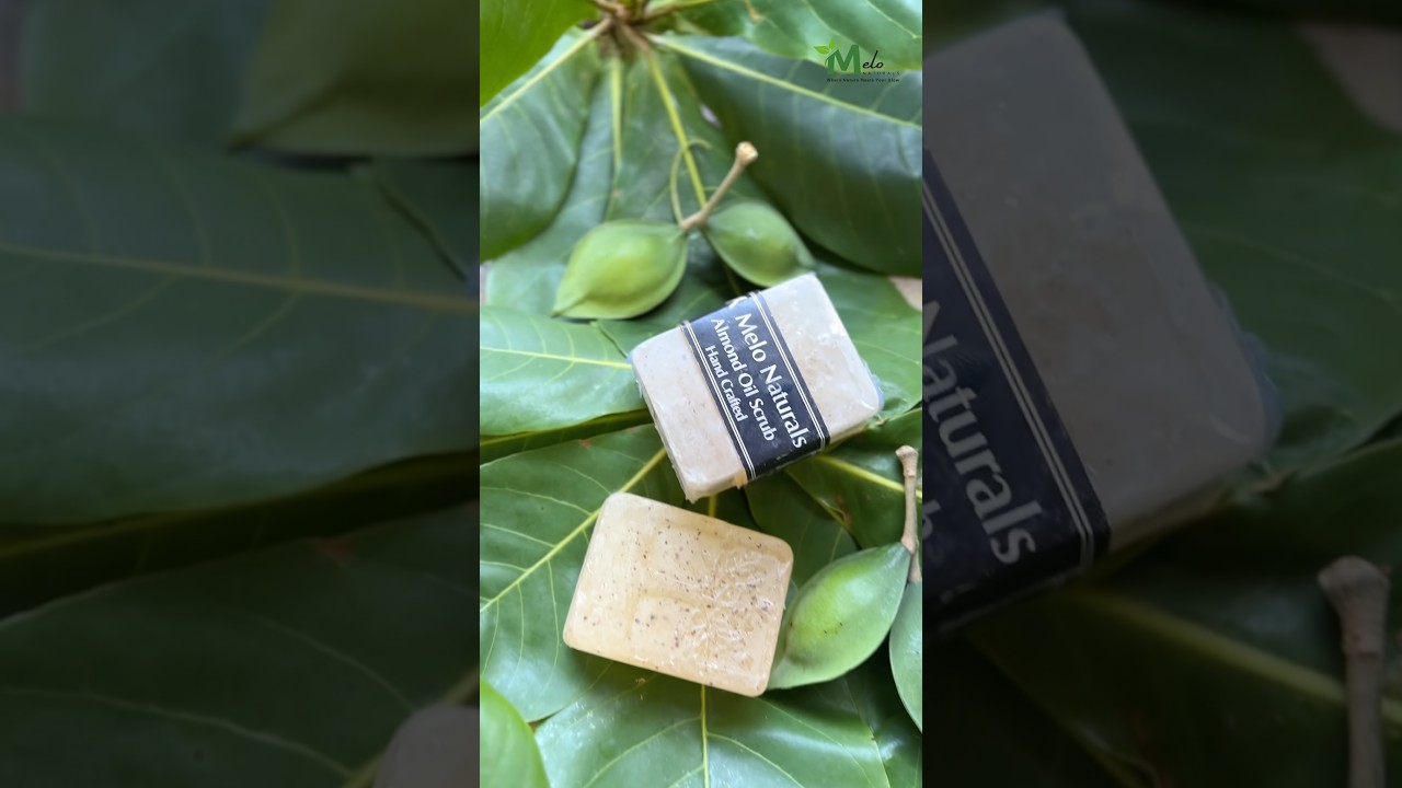 Almond oil scrub soap | Handmade soaps 