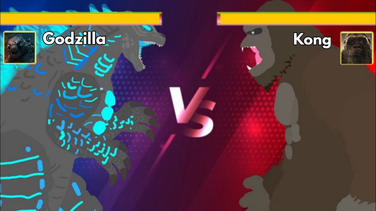 [DC2] Titanus Godzilla vs Kong | ANIMATION with healthbars