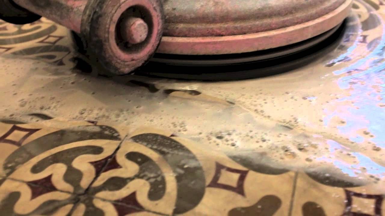 cristalizado de pavimento de baldosa hidráulica
