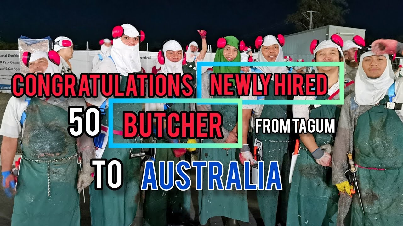 CONGRATULATIONS TO THE NEWLY HIRED 51 BUTCHER’S FROM TAGUM CITY
