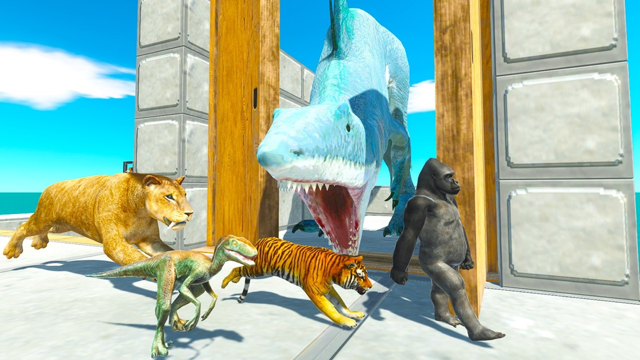 King Shark Challenge  |Who Can Escape The Pursuit Of Shark? - Animal Revolt Battle Simulator