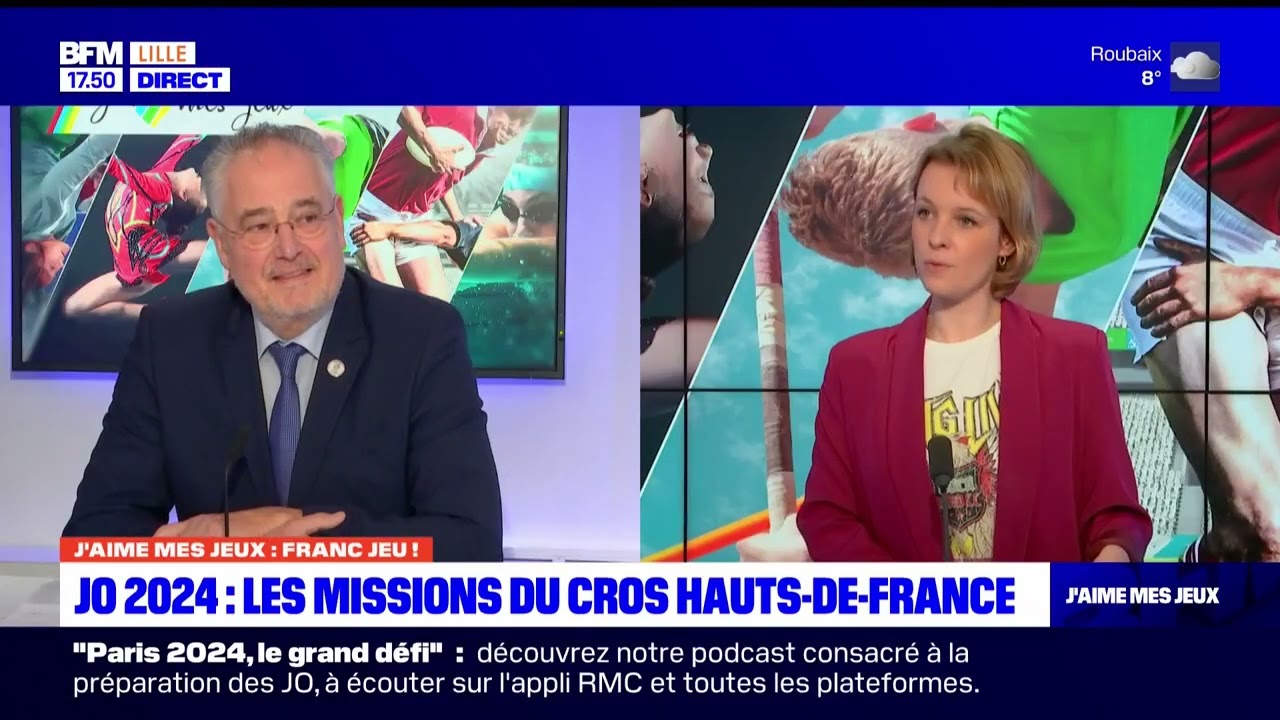 François Coquillat, invité de BFM Grand Lille le 31 janvier 2024 pour l’émission « J’aime mes Jeux »