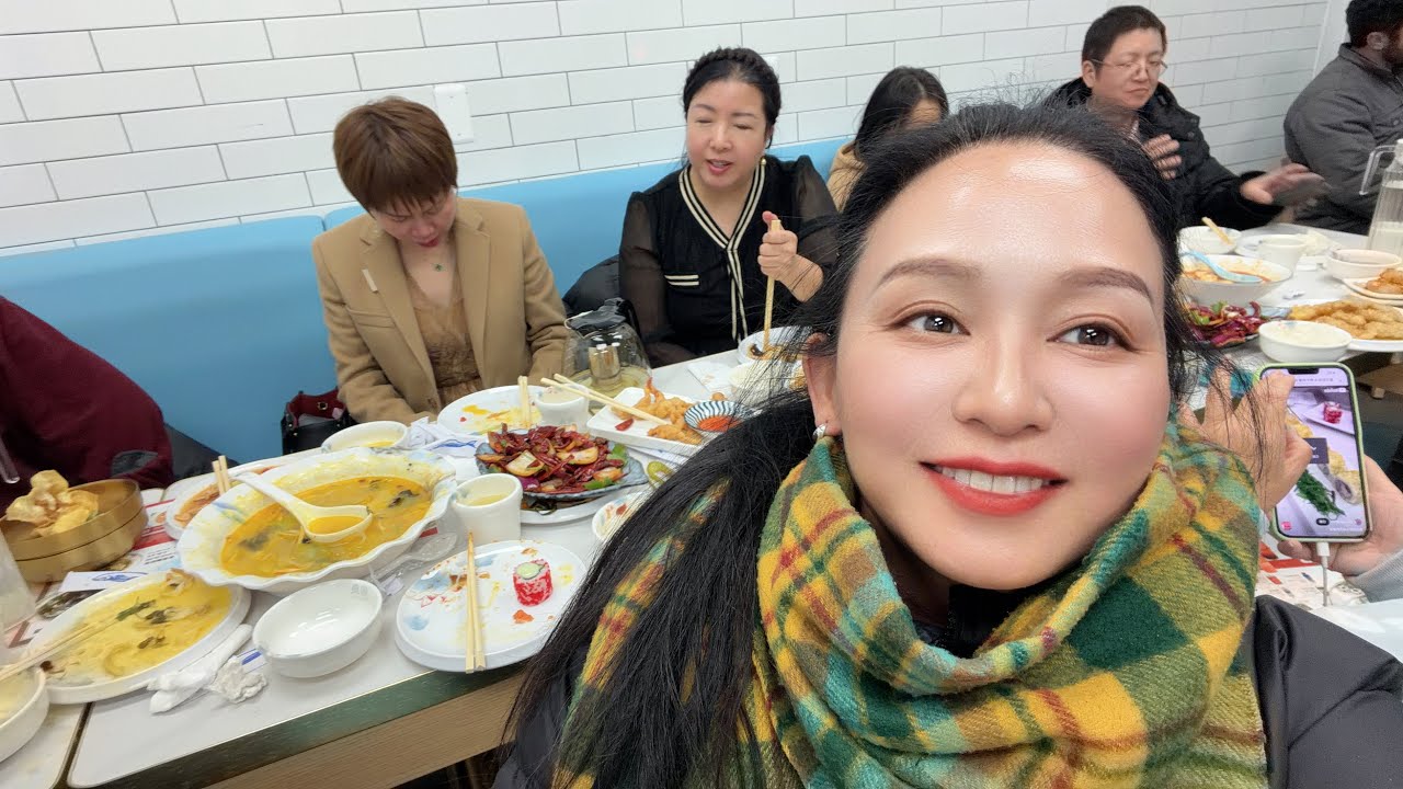 和美国陆军退伍女兵🔥一起吃周鱼酸菜鱼🔥纽约法拉盛🔥