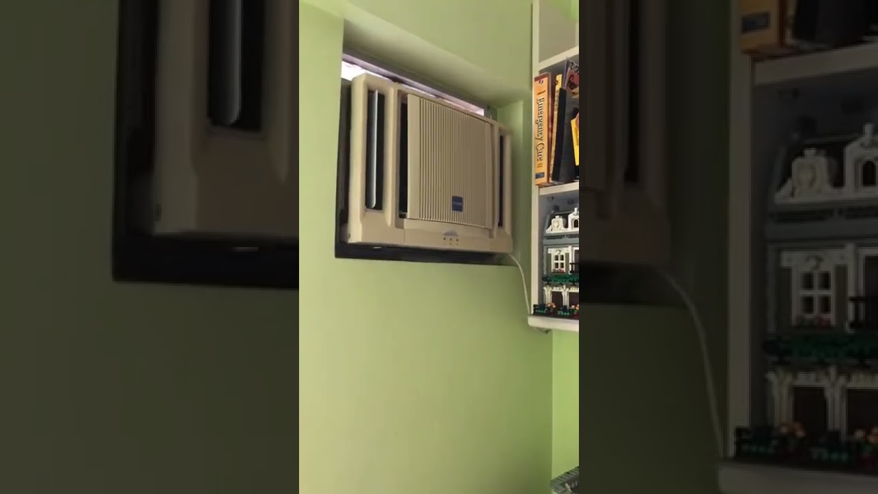 Air conditioner flys out in typhoon 8