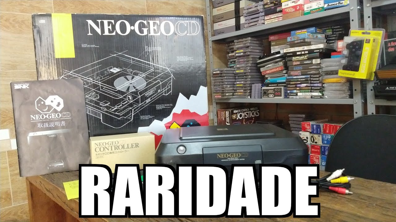 Raríssimo Neo Geo CD Front loader Unboxing PT BR