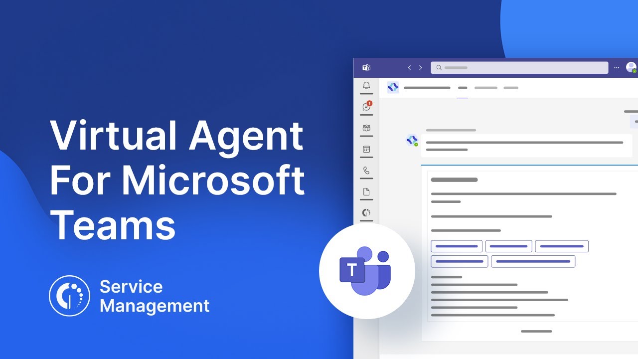 Virtual Agent For Microsoft Teams: Add Teams to Your Service Desk